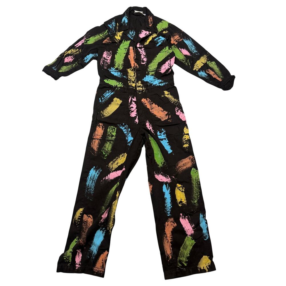 Big Bud Press Paint Stroke Long Sleeve Jumpsuit Women's Medium 5 Yr Anniversary
